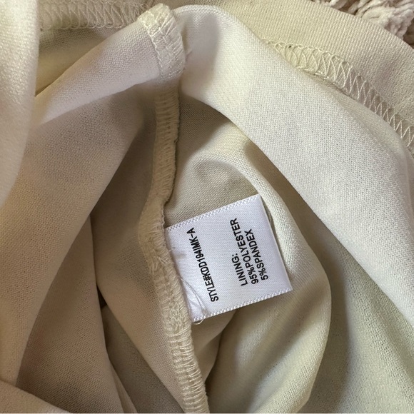 4SI3NNA Black and Cream Striped Midi Sweater Dress Bell Sleeves - Picture 6 of 10